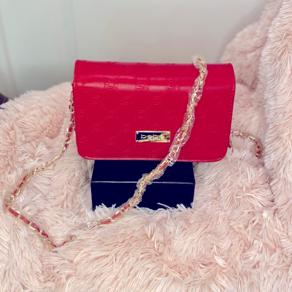 NWT Bebe Alana Embossed Crossbody